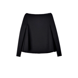 极简 HAUTE FANCIES后构想 |黑色高弹空气层一字领上衣