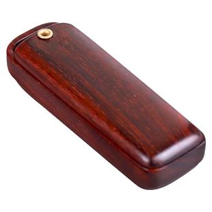 印度小叶紫檀木质旅行线香香盒随身便携线香筒迷你品香盒实木古风