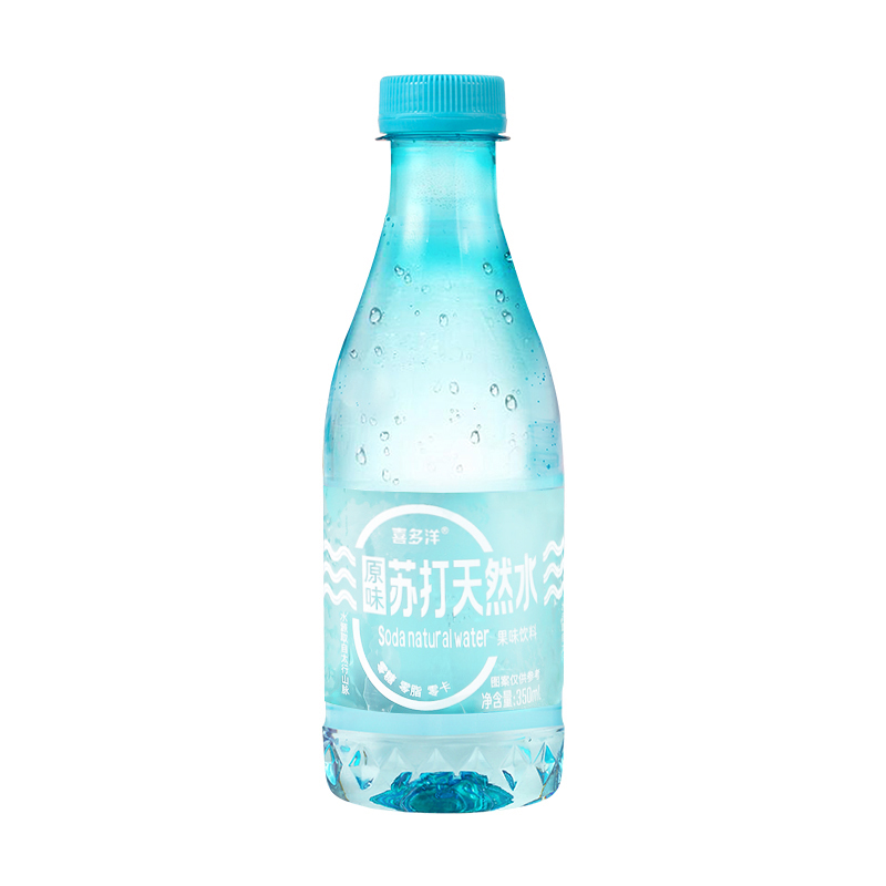 苏打天然水0糖0脂0卡350ml*12/24瓶装清爽健康运动补水饮品