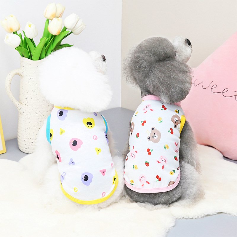 新品 宠物狗狗衣服春夏胖背心舒适泰迪小狗服饰中小型犬衣服