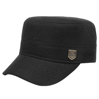 路瓦小头围平顶帽男冬天保暖羊毛