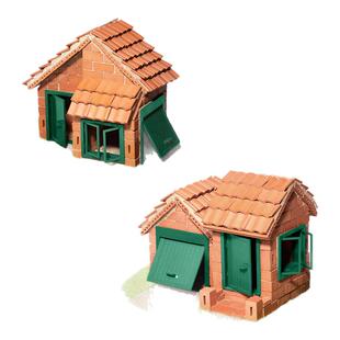 德国teifoc慕尼黑别墅2合1建筑玩具模型手工DIY小屋拼装制作搭建