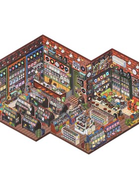 芯陌店铺经营收纳造景贴纸