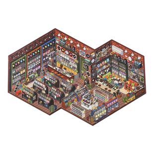 芯陌店铺经营收纳造景贴纸3.0超大版小红书3D立体小屋微缩场景堆叠解压放松儿童益智手工diy玩具手帐场景贴纸