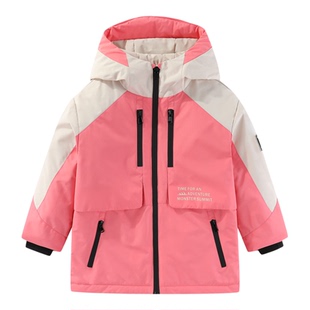 迪士尼童装女童户外三合一羽绒服儿童登山防风棉服男童棉衣秋冬装