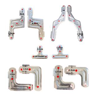 1.5毫米晾衣架配件L片S片T字片摆摊货架折叠连接片固定件镀锌铁件