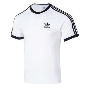 阿迪达斯三叶草官网短袖女装2025春季新款体恤纯棉条纹T恤男款