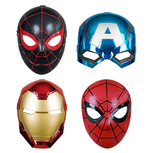 漫威蜘蛛侠钢铁侠面具复联英雄美国队长玩具cos新年小男孩子礼物