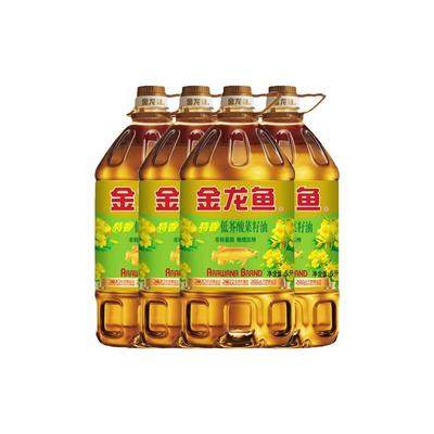 金龙鱼特香低芥酸菜籽油5L*4桶整箱非转基因植物油食用油物理压榨