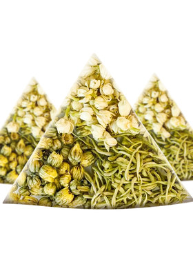 金银花菊花茉莉花清解痘毒三花茶