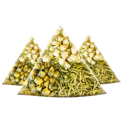 金银花菊花茉莉花清解痘毒三花茶