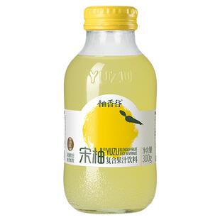 柚香谷宋柚双柚汁香柚胡柚柚子味复合果汁解腻饮料300g小玻璃瓶装
