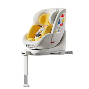 qborn小海豚pro儿童安全座椅新生儿智能通风宝宝婴儿0-7岁汽车载