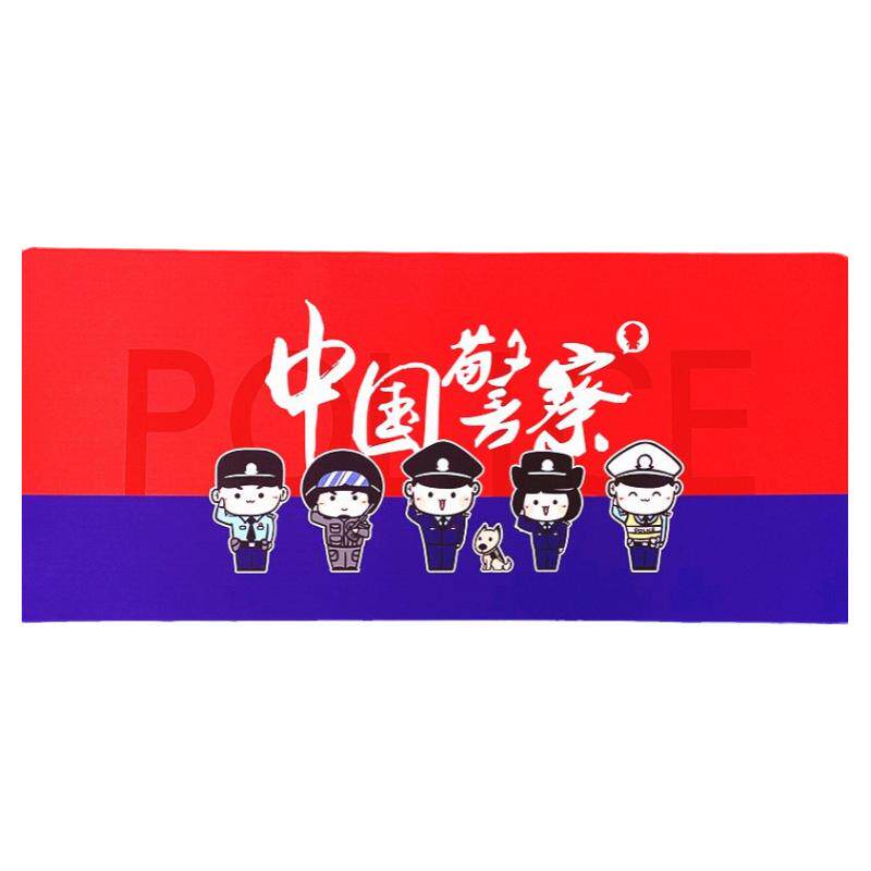 叱咤小警鼠标垫精致锁边可水洗耐脏电脑书桌垫卡通键盘垫胶垫