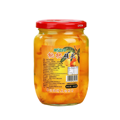 枇杷罐头450g新鲜水果罐头即食糖水枇杷罐头当季大果现摘即食罐装