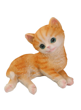 可爱大头猫咪摆件仿真小橘猫动物手办桌面树脂装饰品闺蜜生日礼品