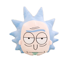 瑞克和莫蒂Rick and Morty动漫人物抱枕玩偶头像公仔周边布娃娃