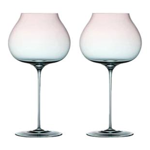 U Mi LIVING · 桃花 | 超薄红酒杯勃艮第杯高脚杯渐变红酒杯酒具