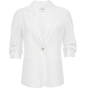 Vero Moda西服女2026春季新款含亚麻金属扣七分袖外套326108004