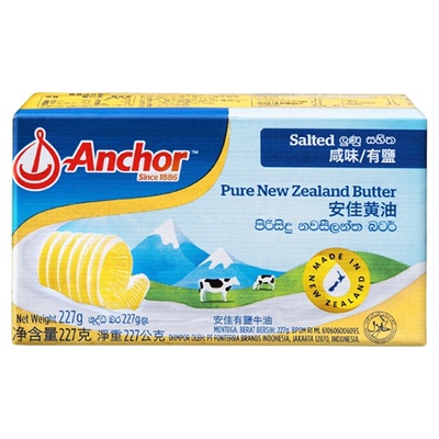 安佳咸味黄油227g4倍购