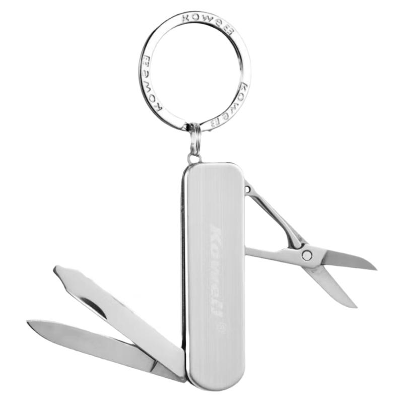 韩国kowell可威尔多功小刀成人不锈钢美甲工具超薄便携旅游自驾游
