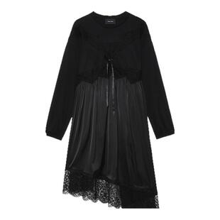 IT Simone Rocha女装长袖连衣裙新品优雅轻熟蕾丝透视拼接721753X