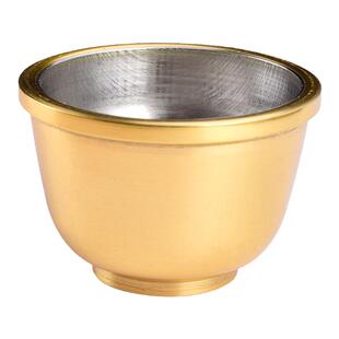 供财神铜茶杯家用奉神贡关公酒杯供佛水杯摆件光身供杯包邮小供碗