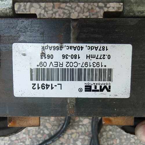 询价MTE电抗器 L-14912 193197-C02 REV