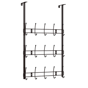 门后挂钩免打孔挂衣架加长臂61cm衣服置物架可调节卧室门后背挂钩