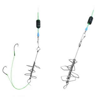 奈冠鲢鱅打窝子线双钩绑好成品钓组套装弹簧助西面防缠绕鱼钩仕挂