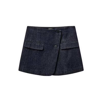 不对称修身mini裙2024新款秋季