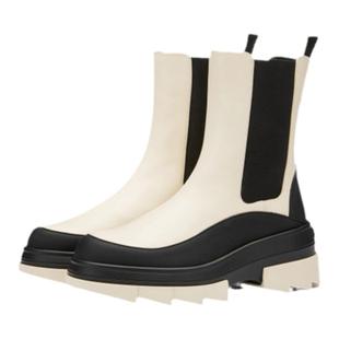 SW NOHO CHELSEA BOOTIE 厚底切尔西靴女圆头粗跟短靴烟筒靴