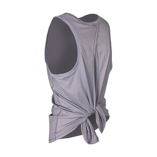 运动背心罩衫女宽松健身背心女外穿速干长款运动T恤无袖健身衣 薄