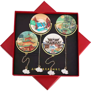 贵州黄果树瀑布景点书签特色旅游金属文创礼品伴读随手礼定制刻字