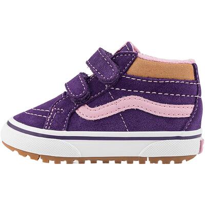 Vans范斯童鞋官方 MTE SK8-Mid Reissue V紫色户外加厚小童登山鞋