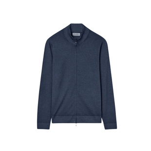 【季末折扣】FALCONERI男士简约轻薄山羊绒拉链长袖开衫UML250F