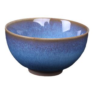 日本陶瓷大师作品钧窑茶碗品茗杯子钧瓷茶具精品瓷器功夫茶杯