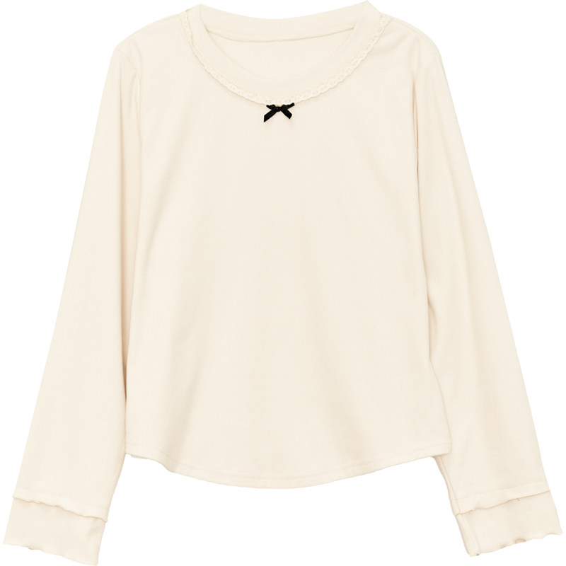 DM100大码百分百微胖mm女装冬内搭上衣德绒打底衫保暖长袖甜美T恤