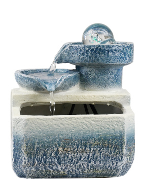 创意循环小型流水喷泉摆件办公室桌面风水轮招财家居装饰生日礼物