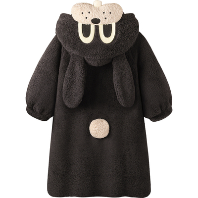 『煤球兔兔』睡袍女款秋冬超柔软