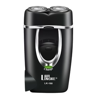 剃须刀便捷式电动刮胡刀浮动款双刀头插头款胡须刀2025新款充电式