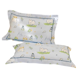 夏季儿童天丝枕套一对装40x60幼儿园宝宝冰丝单只装30x50枕芯套