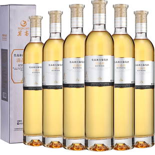 莫高红酒白葡萄酒冰酒滴晶甜果酒女士微醺雷司令混酿500ml*6支