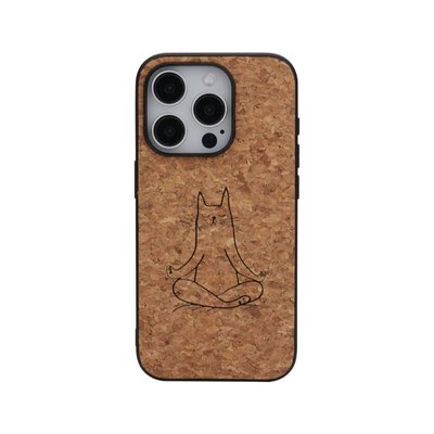 Inner.因内 喵式瑜伽系列天然软木磁吸手机壳适用于苹果华为新款MagSafe保护壳可爱治愈创意手机套