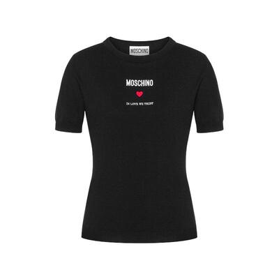 Moschino/莫斯奇诺   女士In Love We Trust针织上衣