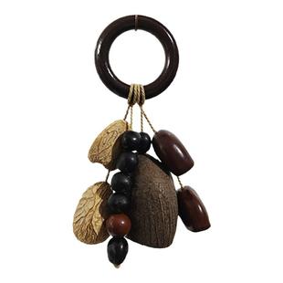 2026新年手工作天然果壳包挂件种子实风手摇铃铛女生日礼物配饰品