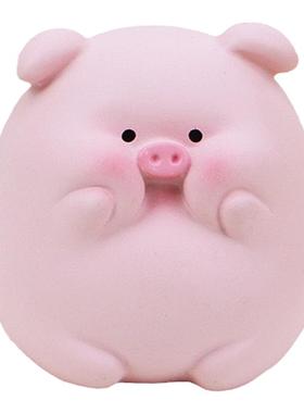 微景观可爱小猪桌面树脂摆件