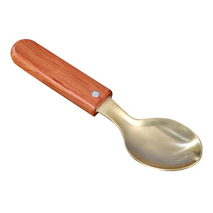 纯黄铜长柄刮痧勺子家用按摩刮肩颈背部脖子全身通用丰林刮痧铜板