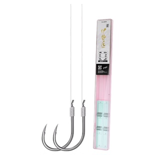 鱼钩川泽子线双钩成品伊势尼防缠绕正品套装野钓湖库大物绑好