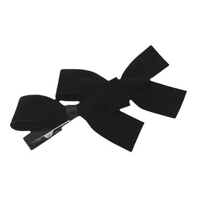 baby款~设计感双蝴蝶结丝绒发夹